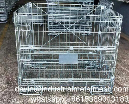 Cage de rolha de malha de arame rolável dobrável para entrega expressa