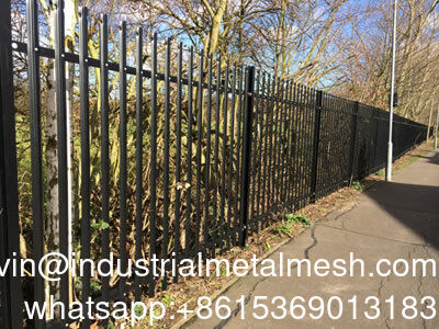 Easy-to-Assemble Galvanized Heavy Duty Palisade Garden Perimeter Fence Security Fencing for Yard