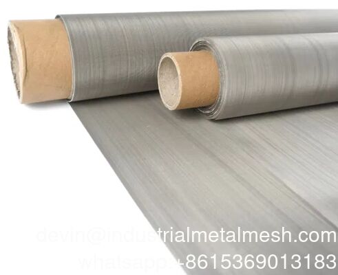Malha de arame de aço inoxidável de 300 /325 /350/400 Mesh para Malha de Filtro Dissipação de Calor Impressão