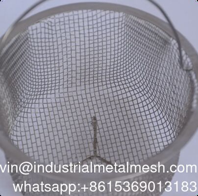 Custom 304 316 316L Filtro de rede de arame de aço inoxidável cesta de tanque removível inserção para filtragem de líquidos