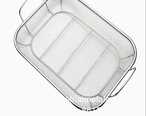 Wholesale Food Basket Stainless Steel Metal Wire Mesh Bread Basket