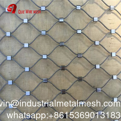 Novo 304/316 7*7 aço inoxidável vedação de proteção tecida fio de metal flexível corda de fio de pássaro gaiola cabo de proteção rede de segurança