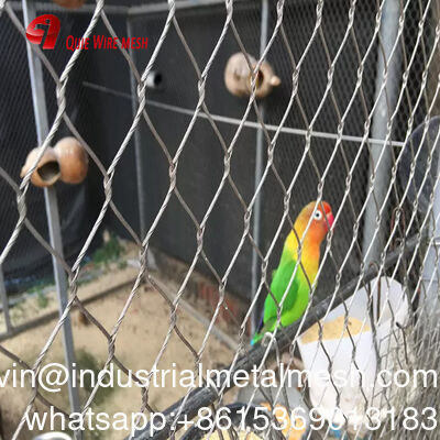 Novo 304/316 7*7 aço inoxidável vedação de proteção tecida fio de metal flexível corda de fio de pássaro gaiola cabo de proteção rede de segurança