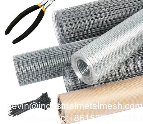 Tela Soldada de Aço Galvanizado com Malha Quadrada 3x3 e Fio de 2.0mm em Rolo
