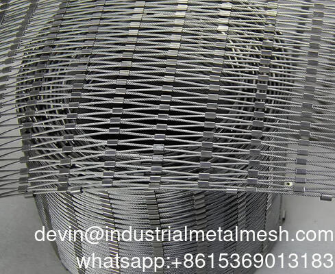 Stainless Steel 316 Preventing Wire Rope Mesh for Sports Enclosure Net
