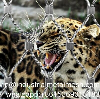 Rede de cordas de fio de diamante tecida para cercas de zoológico