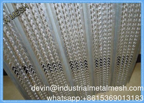 1/8 '' 0,35mm Galvanizado High Rib Expanded Metal Lath 610X2440 Para Construção