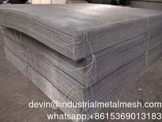 Painel de malha de arame soldado preto de 3,7 mm 150 mm * 150 mm para construção