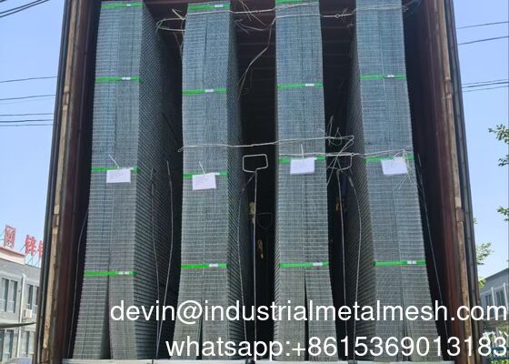 Painel de malha de aço soldado de concreto revestido com PVC de alta qualidade para ambientes marinhos