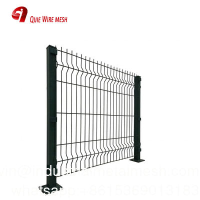 2.0m 3D Curved Welded Mesh Fence 50X150mm for   Camp Security