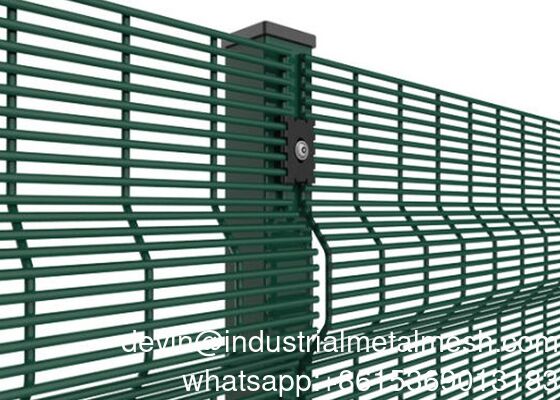 Cerca de malha transparente de alta segurança 358 anti-escalada e anti-corte para decoração resistente