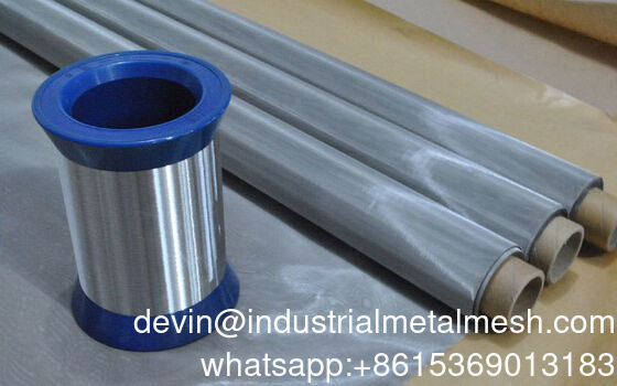Malha de aço inoxidável de trama simples AISI 304 316 316L