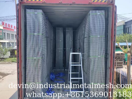 Painel de malha de arame soldado galvanizado a quente de 2,5 mm e 3,0 mm, chapa de malha de arame de aço para construção