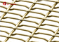 Rede de arame tecida frisada do fio fechamento de alumínio para trilhos do balcão e trilhos da escada