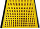 Meios da peneira do plutônio &amp; folha da placa da curvatura da plataforma das esteiras da malha do uretano na cor amarela