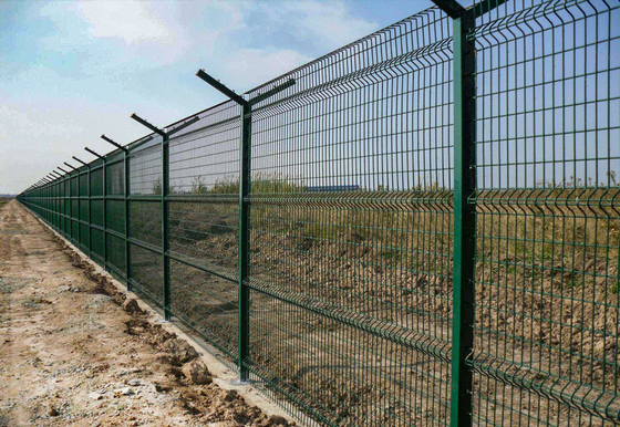 O pó revestiu a cerca curvada For Sale de Mesh Panel 3D do fio de metal