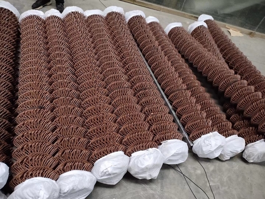 Cerca de aço galvanizada mergulhada quente Fabric do elo de corrente da indústria 4 x 50 pés