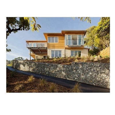 Cestas soldadas de Gabion com a parede de retenção galvanizada tampa do fio