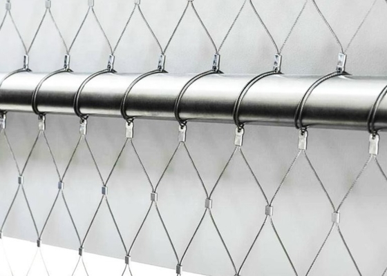 A corda de fio de aço inoxidável flexível cabografa a malha de aço do jardim zoológico da malha do cabo de Mesh Stainless