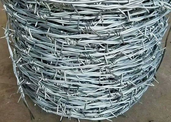 Arame farpado de ferro galvanizado de plástico militar 2,0 mm calibre 10