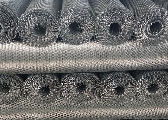 Malha de metal expandida revestida a pó Malha de diamante forma de furo