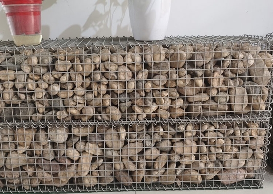 O furo de quadrado soldou cestas de Gabion galvanizou o fio de aço 2x1x1