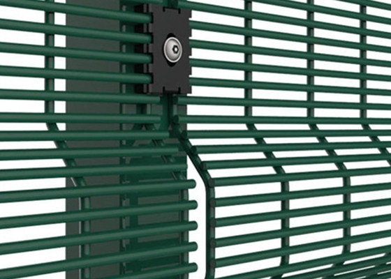O Pvc revestiu o calibre portátil galvanizado de Panel Custom 6 da cerca da segurança 358 soldado