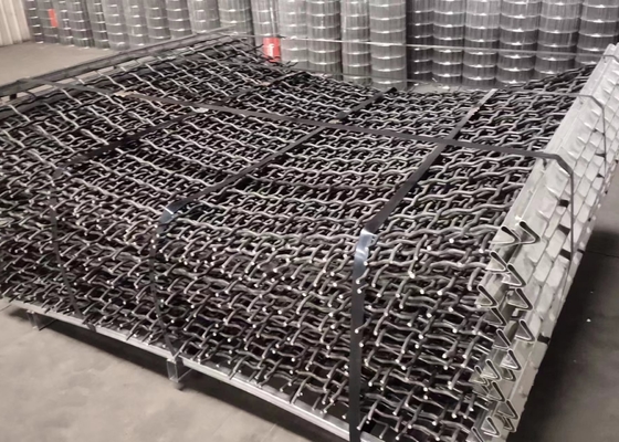 Malha alta 1.5X2m da tela de vibração do furo de quadrado do aço carbono