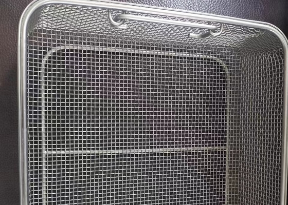 Fio de aço inoxidável Mesh Storage Basket da cozinha 304 300x197x70mm