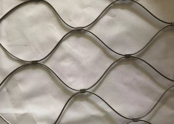Corda de fio de aço inoxidável Mesh Woven Stainless Steel Rope da venda 304 da fábrica Mesh For Zoo Mesh