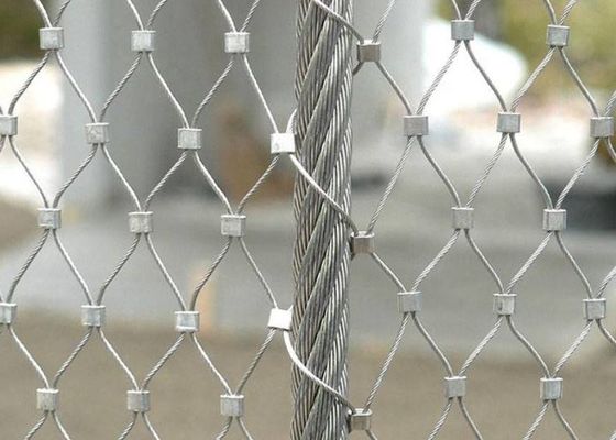 Corda de fio de aço inoxidável Mesh Woven Stainless Steel Rope da venda 304 da fábrica Mesh For Zoo Mesh
