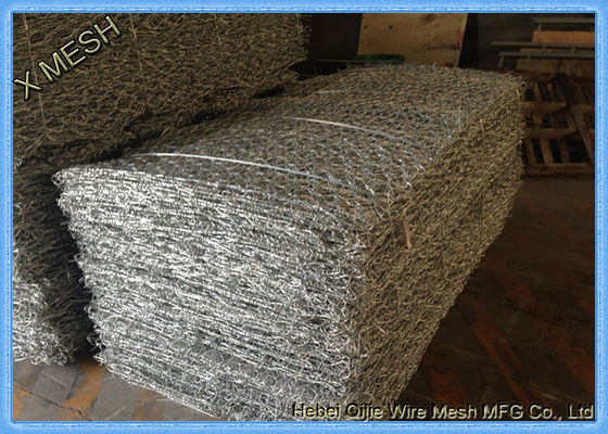 Diâmetro galvanizado sextavado da cesta 4.0mm de Gabion do fio da ourela