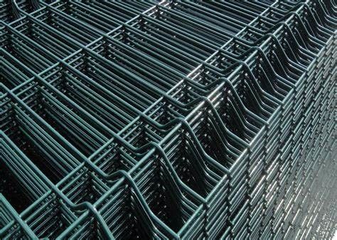 Painel de rede de arame galvanizado cerca curvada 3d do perímetro 0.4mm do jardim
