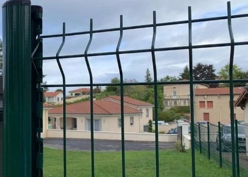 O Pvc revestiu a dobra de Curved 3d da cerca do jardim de 50x200mm