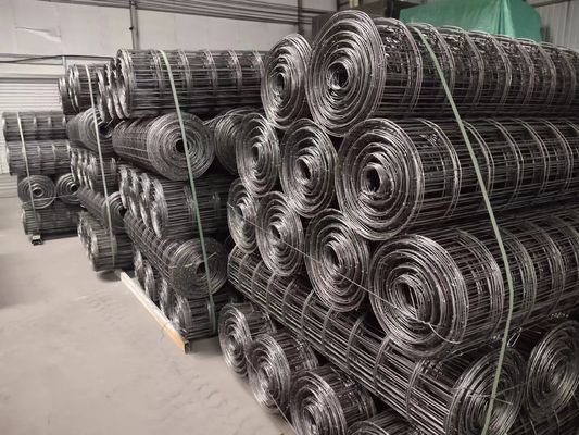 Aço de reforço perfurado malha de concreto de cor preta
