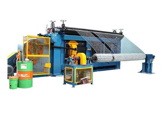 Plc Control Heavy Duty Gabion Box Machine para malha de arame hexagonal