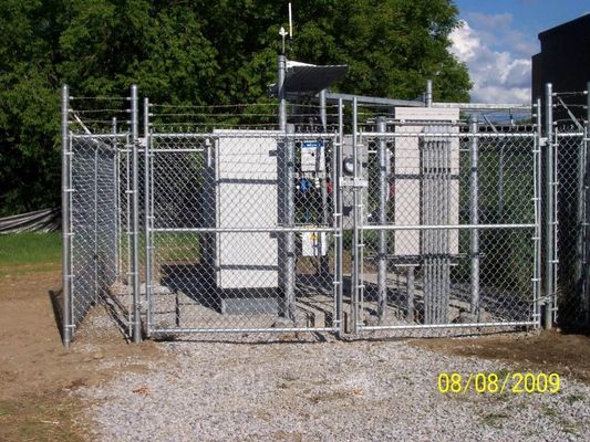 ASTM A817 Cercas de segurança de ligação de cadeia galvanizadas de aço revestido metálico de calibre 9