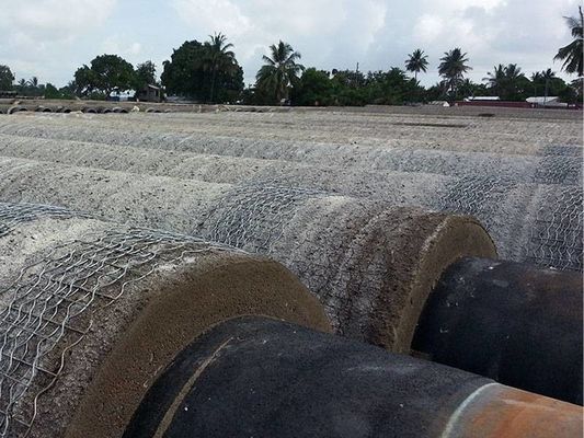 Tubulação offshore contrapeso malha soldada para reforçar a camada de concreto da tubulação