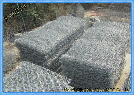 Rede de arame sextavada galvanizada Gabion/Gabions de 80X100mm Hesco