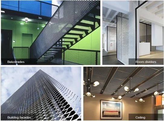 Diamante aplainado expandido de aço inoxidável da folha de metal