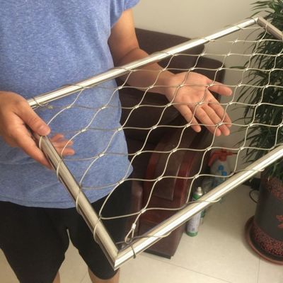 Tipo de virola personalizado Inox 316 Rede de cabo de aço inoxidável flexível Webnet X Tend Mesh