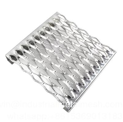 Residuos de diamante pesados Grip Strut Plank Catwalk Grating/Grip Structure Perforated Steel Grating
