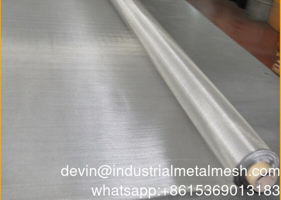 Malha de Aço Inoxidável de Tecelagem Simples Diâmetro do Fio 0.02-5.0mm e Malha 1-500