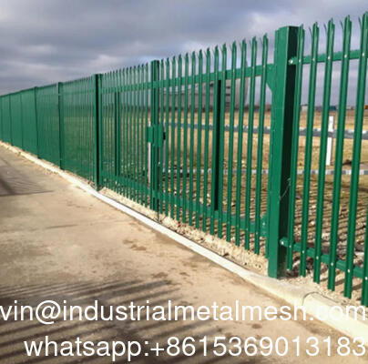Cercas decorativas de aço preto, cercas de palisada, cercas para decoração exterior