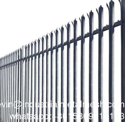 Cercas galvanizadas de palisada de estilo europeu Cercas de palisada de aço de estilo D W Painel de cercas de jardim