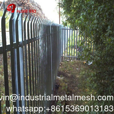 Gráfico de design de jardim industrial revestimento em pó de metal galvanizado de aço Palisade Fence Panel para exterior