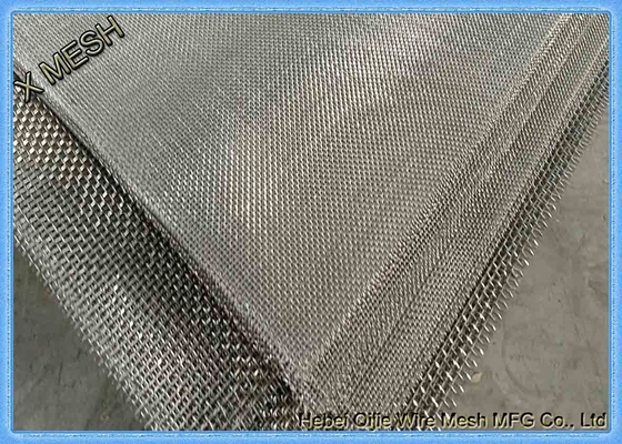 Metal de aço inoxidável forma tecida frisada do furo quadrado da rede de arame do filtro de tela SS304 316