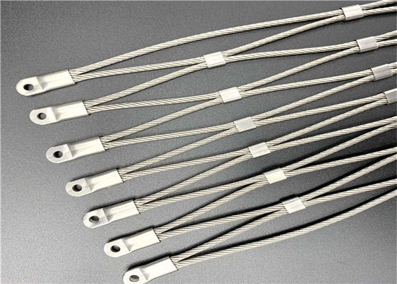 Corda de aço inoxidável Mesh Fencing Protecting Animals da virola de 304 jardins zoológicos