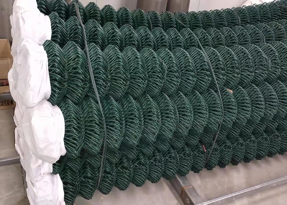 Rede de arame Chain revestida Pvc galvanizada amigável de Eco para o campo da agricultura