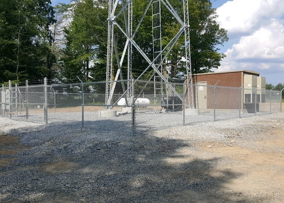 o diâmetro de 3mm 6 Ft galvanizou o cerco para o cerco da torre da pilha